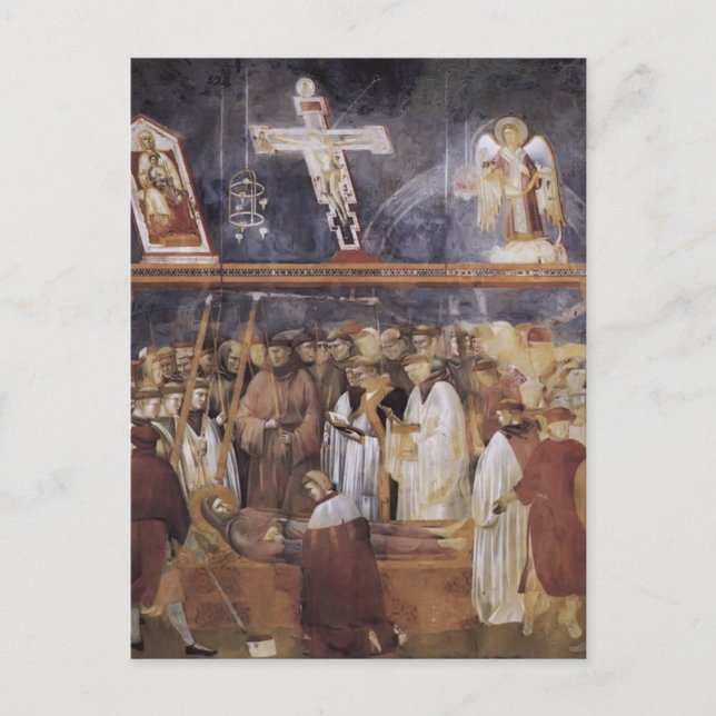 Cartão Postal Giotto: Rua. Jerome verificando a Estigmata (Frente)