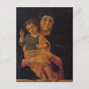 Cartão Postal Giovanni Bellini - Madonna com Bênção Infantil