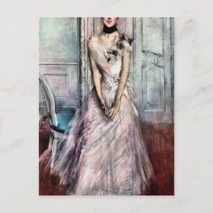 Cartão Postal Giovanni Boldini - Quadro pastoso branco