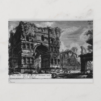 Cartão Postal Giovanni Piranesi-Arch de Janus