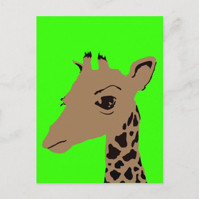 Cartão Postal girafa (Frente)