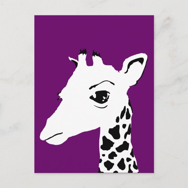 Cartão Postal girafa (Frente)