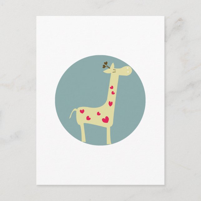 Cartão Postal Girafa (Frente)