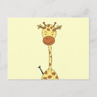 Girafa bonito alto. Animal dos desenhos animados