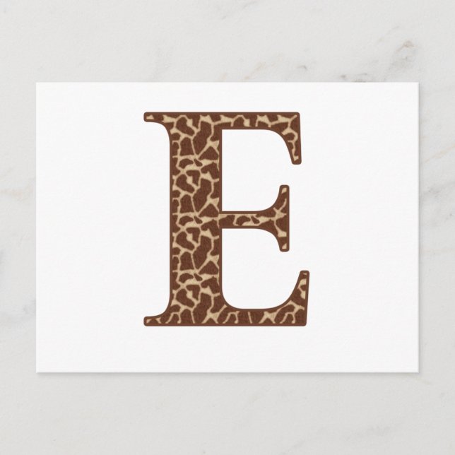 Cartão Postal Girafa E (Frente)