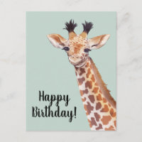 Girafa Fofa Feliz Aniversário