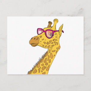 Cartão Postal Girafa Hipster