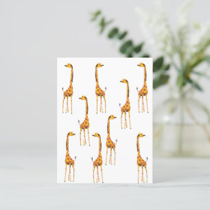 Cartão Postal Girafas