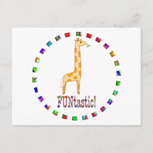 Cartão Postal Girafas são funtasicas