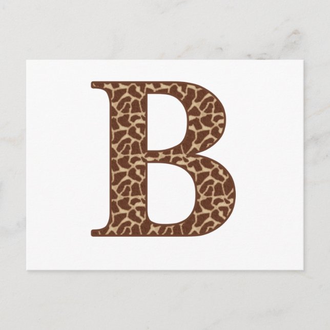 Cartão Postal Giraffe A (Frente)