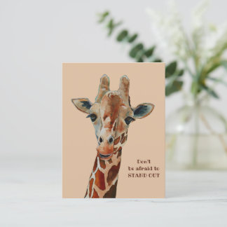 Cartão Postal Giraffe das Safari Tier Aquarell