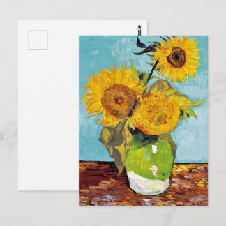 Cartão Postal Girassóis | Van Gogh |
