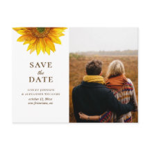 Girassol aquarela. Save the Date floral rústico