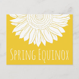 Cartão Postal girassol primavera equinox