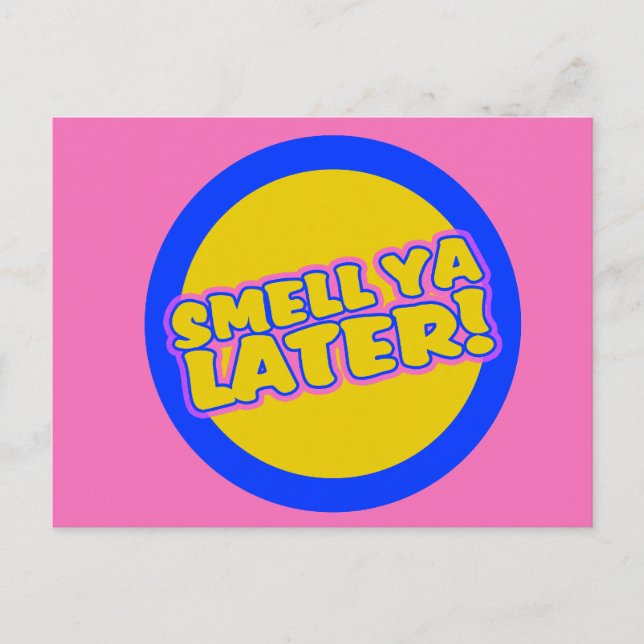 Cartão Postal Gíria engraçada dos anos 80 (Frente)