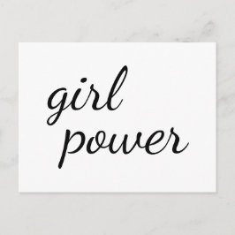 Cartão Postal Girl Gang Cute Girl Power Design