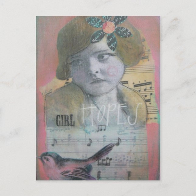 Cartão Postal Girl Hopes (Frente)