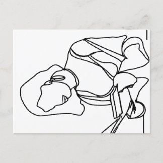 Cartão Postal Girl Reading