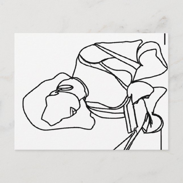 Cartão Postal Girl Reading (Frente)