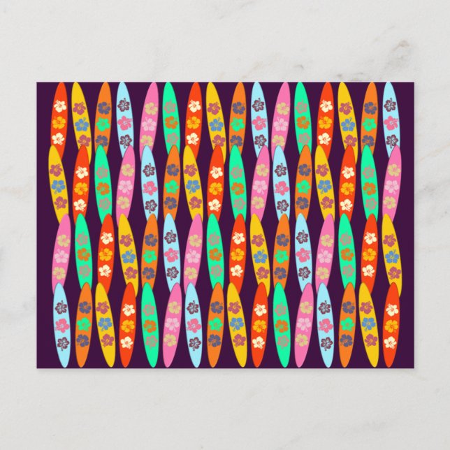 Cartão Postal Girlie Flowed Surfboards (Frente)