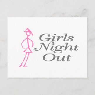 Cartão Postal Girls Night Out (Rapariga)