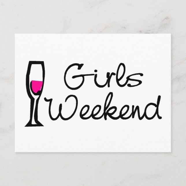 Cartão Postal Girls Weekend Wine (Frente)