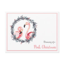 Girly Flamingo sonhando com um Natal rosa