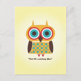 Cartão Postal Girly Owl