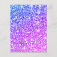 Giry Purple e Pink Glitter Monographic Name