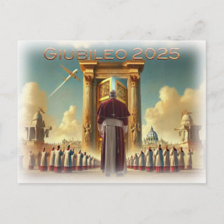 Cartão Postal Giubileo 2025 Vaticano, souvenir viaggio, regalo.
