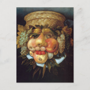 Cartão Postal Giuseppe Arcimboldo - Cabeça Reversível de Giuse
