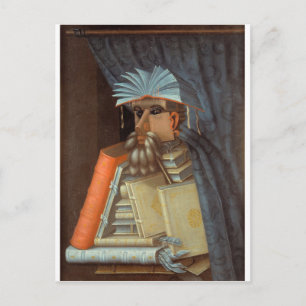 Cartão Postal Giuseppe Arcimboldo - O Bibliotecário