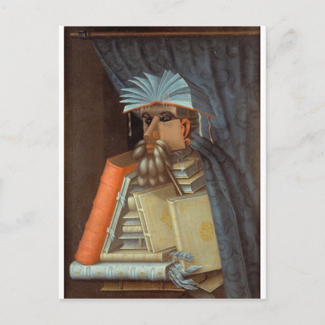 Cartão Postal Giuseppe Arcimboldo - O Bibliotecário (Frente)