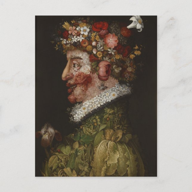 Cartão Postal Giuseppe Arcimboldo's La Primavera (1563) (Frente)