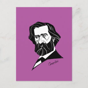 Cartão Postal Giuseppe Verd
