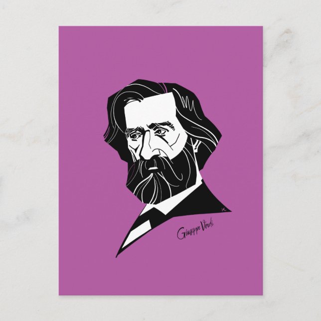 Cartão Postal Giuseppe Verd (Frente)