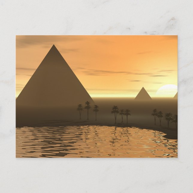 Cartão Postal Giza Necropolis (Frente)