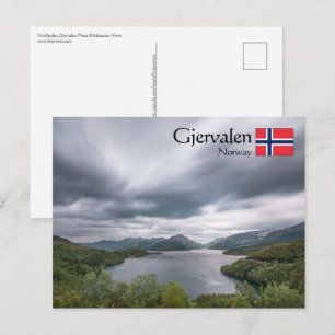 Cartão Postal Gjervalen Norway