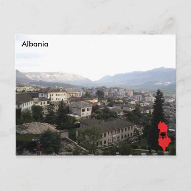Cartão Postal Gjirokastër, Albânia (Frente)