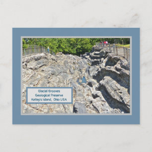 CARTÃO POSTAL GLACIAL CULTURA GEOLÓGICA PRESERVA ISLAN DE KELLE