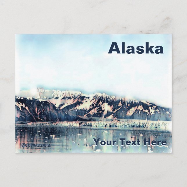 Cartão Postal Glaciar Costeira (Frente)