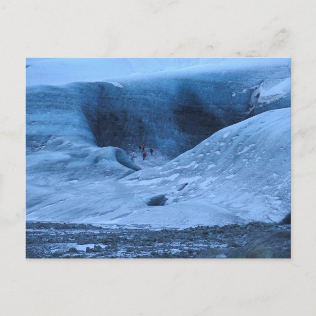 Cartão Postal Glaciar da Islândia (Frente)