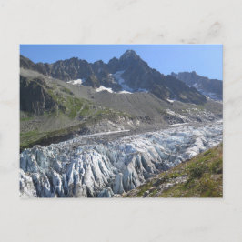 Cartão Postal Glaciar dos Alpes franceses