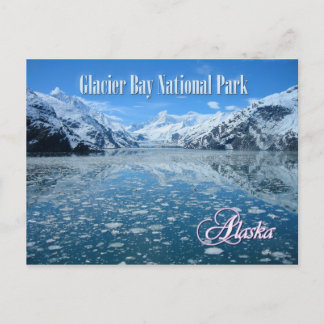 Cartão Postal Glaciar Johns Hopkins, baía de Glacier, Alasca