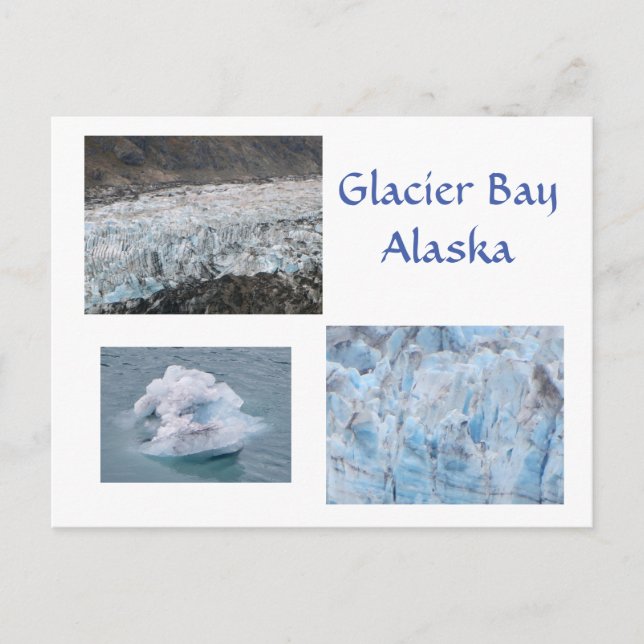 Cartão Postal Glacier Bay Alaska (Frente)