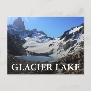 Cartão Postal Glacier Lake Perto do Monte Fitz Roy