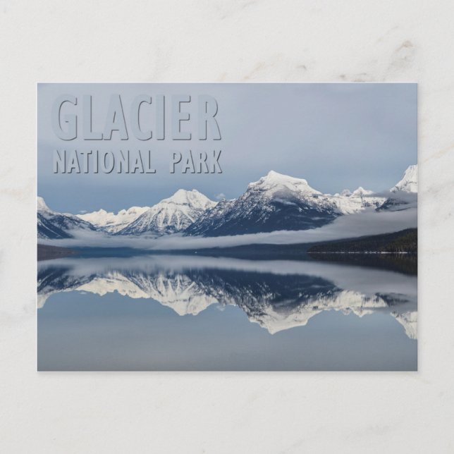 Cartão Postal Glacier National Park Lake McDonald Montana (Frente)