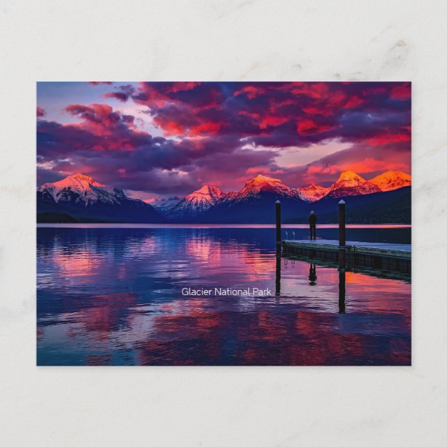Cartão Postal Glacier National Park, Montana (Frente)