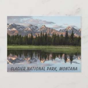 Cartão Postal Glacier National Park Montanhas Rocky Montana