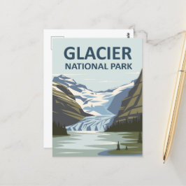 Cartão Postal Glacier National Park Viagem Art